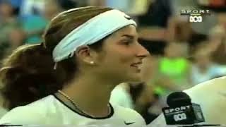 Federer and Mirka oncourt interview Hopman Cup 2002 [upl. by Birchard]