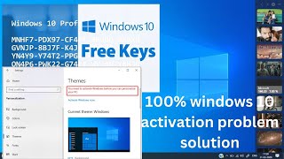 How to free activation windows 10 windows 10 activation problem kyse solve karen windows 10 pro [upl. by Adner]