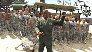 GTA 5 PLAYING AS THE ARMY LEADER GTA 5 REAL LIFE MILITARY PC MOD [upl. by Ytiak]