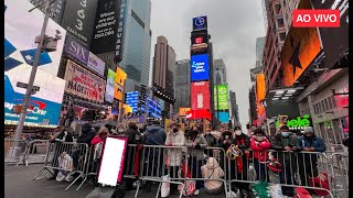 🔴 Nova York ao vivo Preparativos para o Revéillon na Times Square [upl. by Kalagher526]