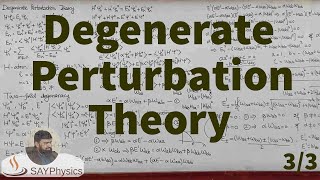 L563 Degenerate perturbation theory [upl. by Garold856]