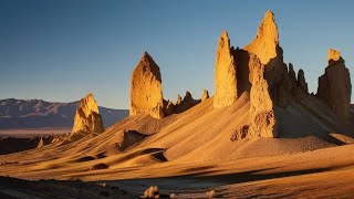 Trona Pinnacles Most AMAZING HIDDEN place in California 4k Drone Footage [upl. by Efinnej]