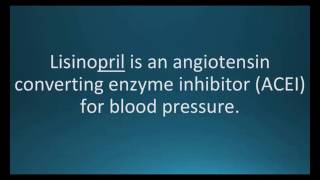 How to pronounce lisinopril Zestril Memorizing Pharmacology Flashcard [upl. by Asnerek]