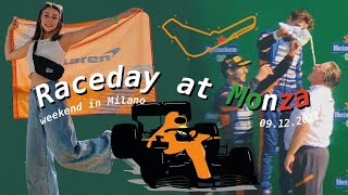 F1 RACE AT MONZA 2021 12 McLaren podium MY EXPERIENCE  Milano trip  VLOG  SmillaMonte [upl. by Aihtibat978]