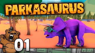 Um novo parque de dinossauros  Parkasaurus 01  Gameplay Português PTBR [upl. by Meean]