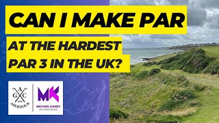 Can I make par at the Hardest Par 3 in the UK Come and find out with me michaelkanevgolf [upl. by Rowley]