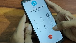 How to make conference call realme C21 conference call kaise kare realme C21 [upl. by Ambrogio]