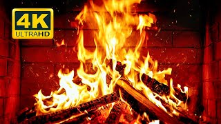 🔥 Cozy Fireplace 4K 12 HOURS Fireplace with Crackling Fire Sounds Crackling Fireplace 4K [upl. by Ecitnirp]