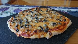 World’s Easiest Pizza Dough… ready to bake in less than 2 hours noknead “handsfree” technique [upl. by Nessah]