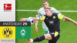 Borussia Dortmund  SV Werder Bremen  41  Highlights  Matchday 29 – Bundesliga 202021 [upl. by Sikram878]