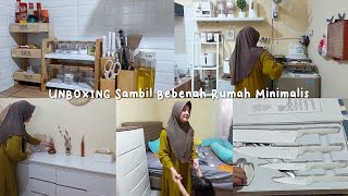 UNBOXING Barang Aesthetic Lanjut Bersih Bersih Rumah Subsidi type 2760 unboxing aesthetic [upl. by Huberty]