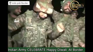 HappyDiwali Jammu and Kashmir  Indian Army soldiers posted along the Line of Control LoC dance [upl. by Kleiman]