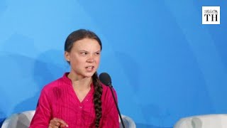 Greta Thunberg opens the United Nations Climate Action Summit [upl. by Tristram640]