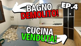 DEMOLIAMO il BAGNO e VENDIAMO la CUCINA  AGGIORNAMENTO LAVORI CASA NUOVA [upl. by Janetta]