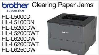 Clearing paper jam errors – HLL5200DW or HLL6200DW [upl. by Notsreik]