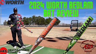 Hitting with 2024 Worth Bedlam  USSSA Slowpitch Bat Review [upl. by Lemmy]