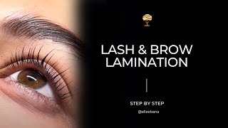 Elleebana Lash and Brow Lamination  Step by Step [upl. by Amye902]