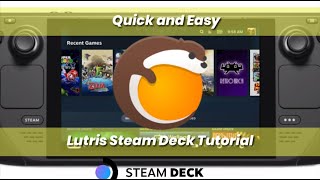 Lutris Tutorial Steam Deck Play Quack Games [upl. by Lehar]