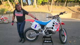 1991 HONDA CR500R THE PATRIOTS MISSILE [upl. by Volnay625]