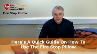 Heres A Quick Guide On How To Use The Fire Stop Pillow [upl. by Einnod]