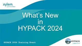 Webinar  Whats New in HYPACK 2024 [upl. by Anialram]