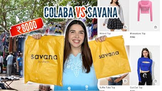 ₹8000 at Savana Vs ₹8000 at Colaba Shopping challenge  Heli Ved [upl. by Elvera]