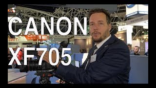 IBC 2018 Canon XF705 10 Bit H265 LZoom Linear Fokus by Wire etc [upl. by Onaicram]