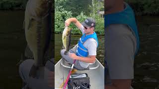 Big Ril Lake Largemouth 🎣 fishing catchandrelease largemouthbass sportfishing canoeing [upl. by Prochora470]