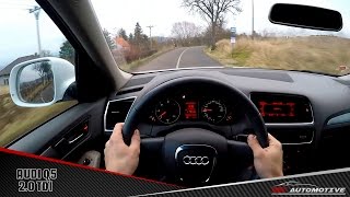 Audi Q5 20 TDI POV Test Drive  Acceleration 0130kmh [upl. by Steinke538]