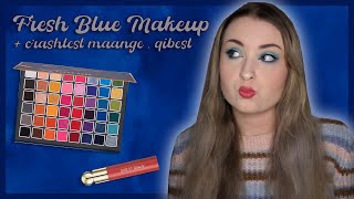 ♡ FRESH BLUE MAKEUP  CRASTEST MAANGE amp QIBEST 🩵 [upl. by Hayalat]