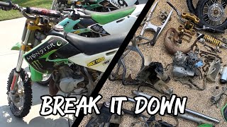 Completely Breaking Down a KX65 for a Deep Clean [upl. by Yatnuahs491]