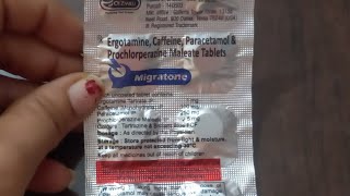 MigratoneErgotamineCaffeineParacetamol amp Prochlorperazine Maleate TabletsMigraine Tablet [upl. by Icnarf]