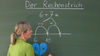 Rechenstrich bis 20 mit verliebten Zahlen  MatheAberKlar  Erklärvideo  1 und 2 Klasse [upl. by Ase980]