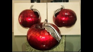 DIY MANZANAS PARA CENTRO DE MESA Y PARA CUADROS 🍎🍎🍎 [upl. by Nrojb]