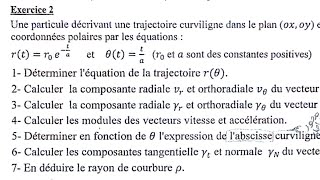 Partie 01 de Exo 02 les Coordonnes polaire الإحداثيات القطبية والإكثر ترشحا للإمتحانات [upl. by Oiciruam]