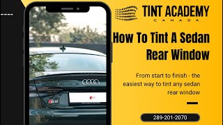 Tinting the rear window on any sedan  easy method [upl. by Gibbie]