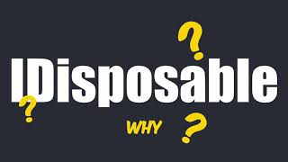 IDisposable in 4 minutes  C [upl. by Lizette]