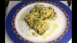 How to make an avocado egg bread with a Carbon Steel Pan Pan made by Kockums Jernverk Sweden [upl. by Eisned]