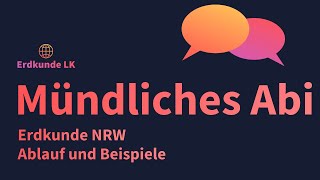 Mündliche Abiturprüfung Erdkunde NRW [upl. by Rollet]