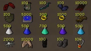 Loot From 100 Sets of Edgeville Pure Pking [upl. by Chapin]