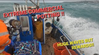 EXTREME COMMERCIAL CRAB POTTING  ROUGH SEAS [upl. by Ordnael670]