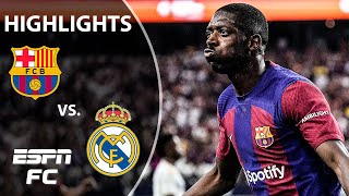 EL CLASICO AMERICANO 🇺🇸 Real Madrid vs Barcelona  Full Game Highlights  ESPN FC [upl. by Goulden]