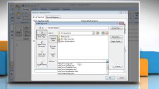 How to add a return address hyperlink in a signature in Microsoft® Outlook 2007 Tutorial [upl. by Aimik]
