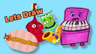 Jammers easy drawing part 2 BabyTV [upl. by Llerryt559]