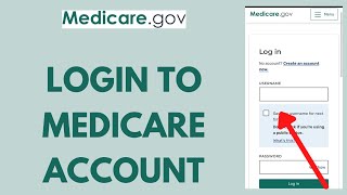 Medicare Login  How to Sign in to MedicareGov Account 2023 [upl. by Zellner446]