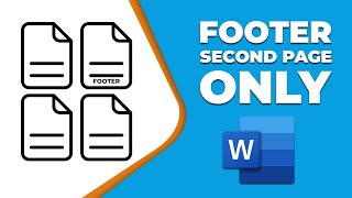 How to add footer to second page only in word [upl. by Artema]