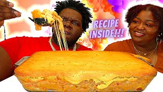 CHEESY HOMEMADE HAMBURGER HELPER BAKE  DETAILED RECIPE  HASHTAG THE CANNONS  MUKBANG EATING SHOW [upl. by Thierry345]