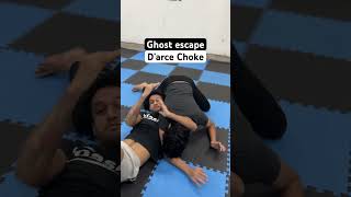 Ghost escape D’arce choke  bjj brazilianjiujitsu grappling mma jiujitsu shorts darcechoke [upl. by Ystap]