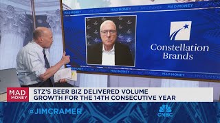 Constellation Brands CEO Bill Newlands sits down with Jim Cramer [upl. by Nodanrb]