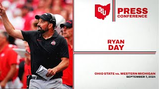 Ohio State Buckeyes Head Coach Ryan Day After Week 2 Victory Over the Western Michigan Broncos [upl. by Freedman]